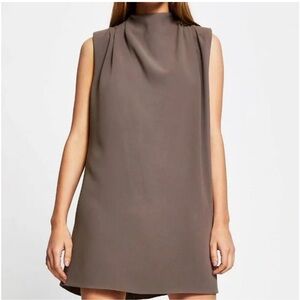 River Island Shoulder Pad High Neck Dress